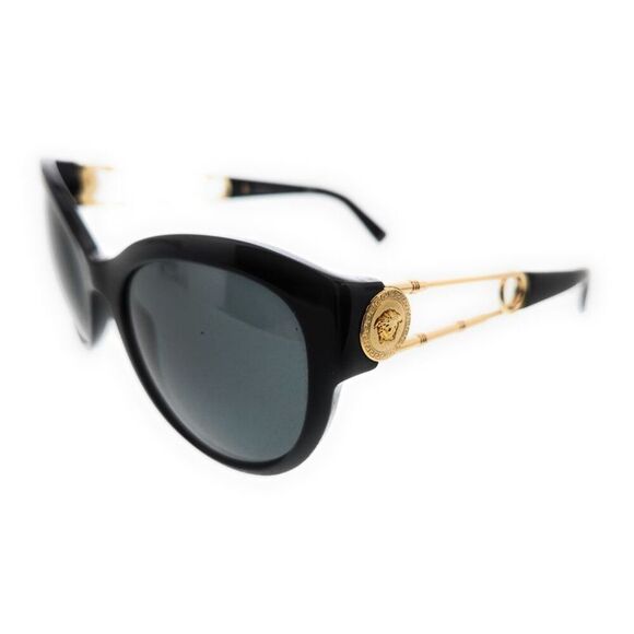 Versace 0VE4389 GB1/87 Black Cateye Full Rim Sunglasses
